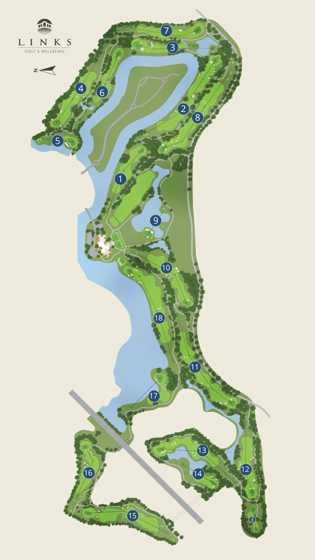 Hope Island Golf Course Map